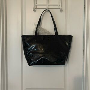 Kate spade patent leather black handbag